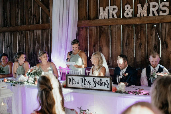 Mr. & Mrs. Family Name With Est Date - Customizable