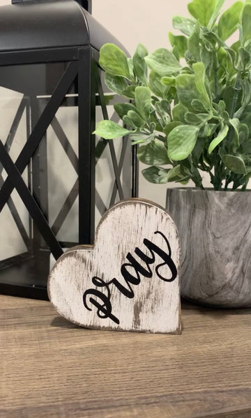 Pray Heart Cutout