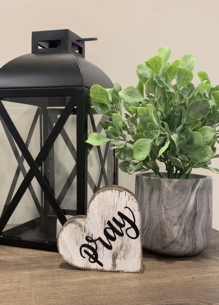 Pray Heart Cutout