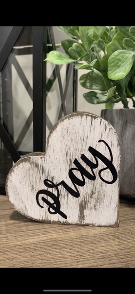 Pray Heart Cutout