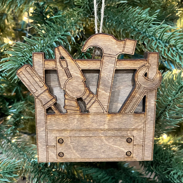 Ornament - Customizable Tool Box For Gift Card/Money