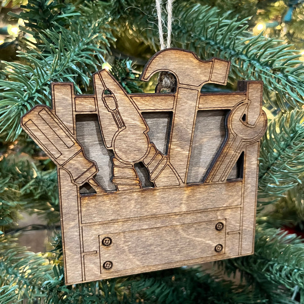 Ornament - Customizable Tool Box For Gift Card/Money