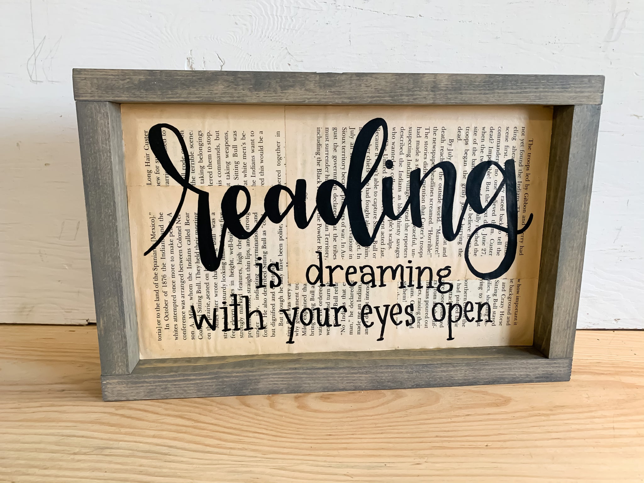 Reading Is Dreaming With Your Eyes Open Sign