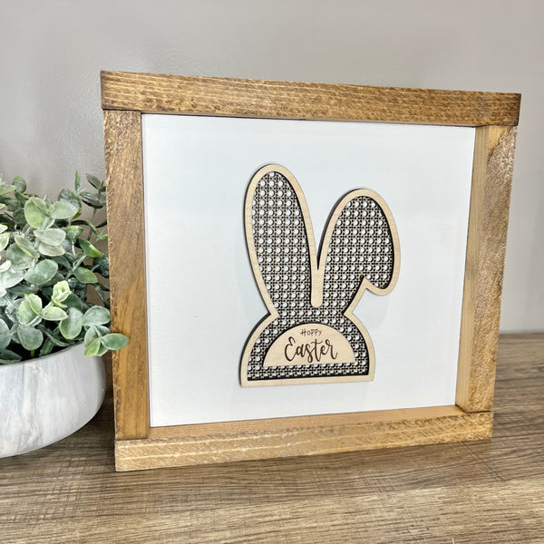 3D Hoppy Easter Rattan Bunny Ears (2 sizes)