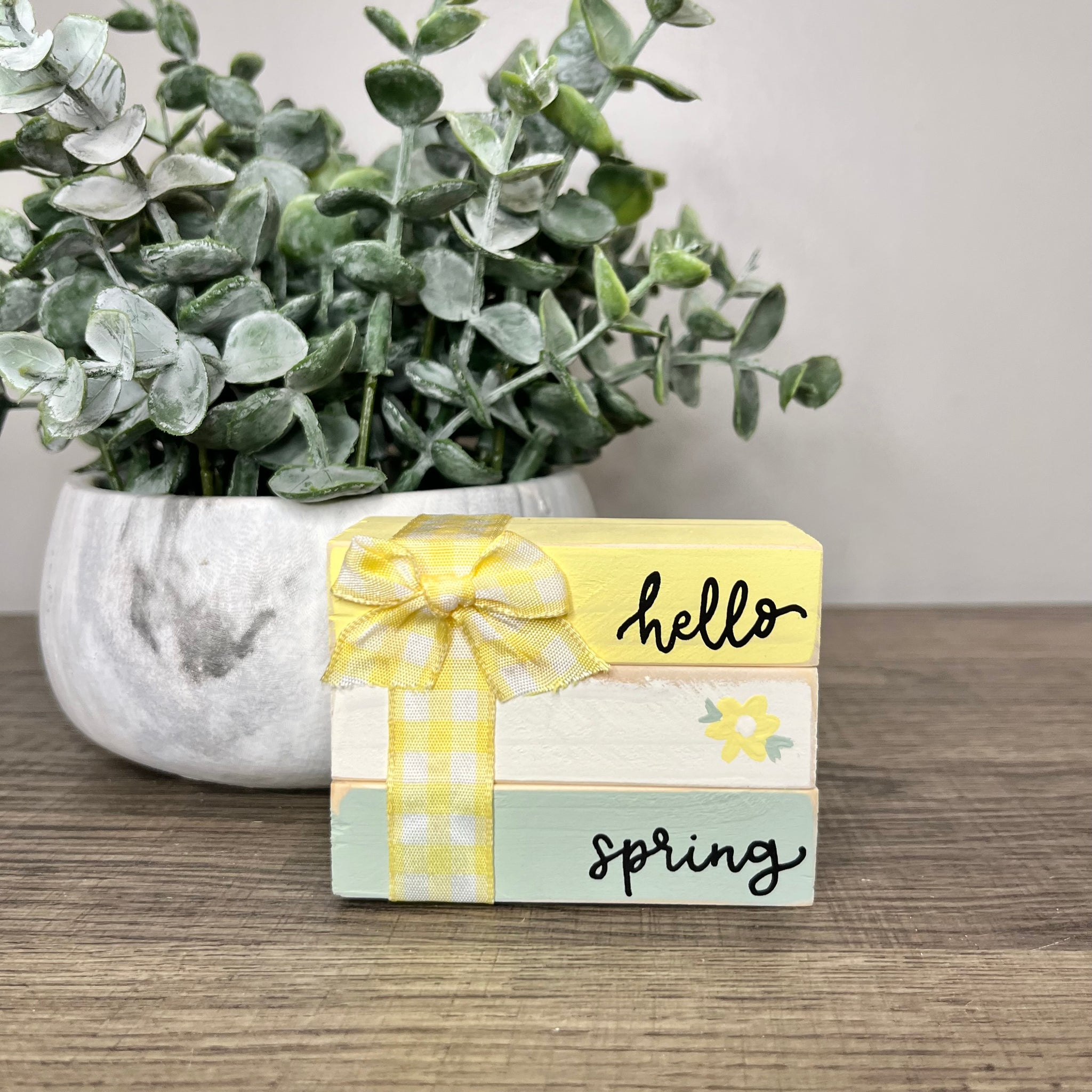Book Stack - Hello Spring
