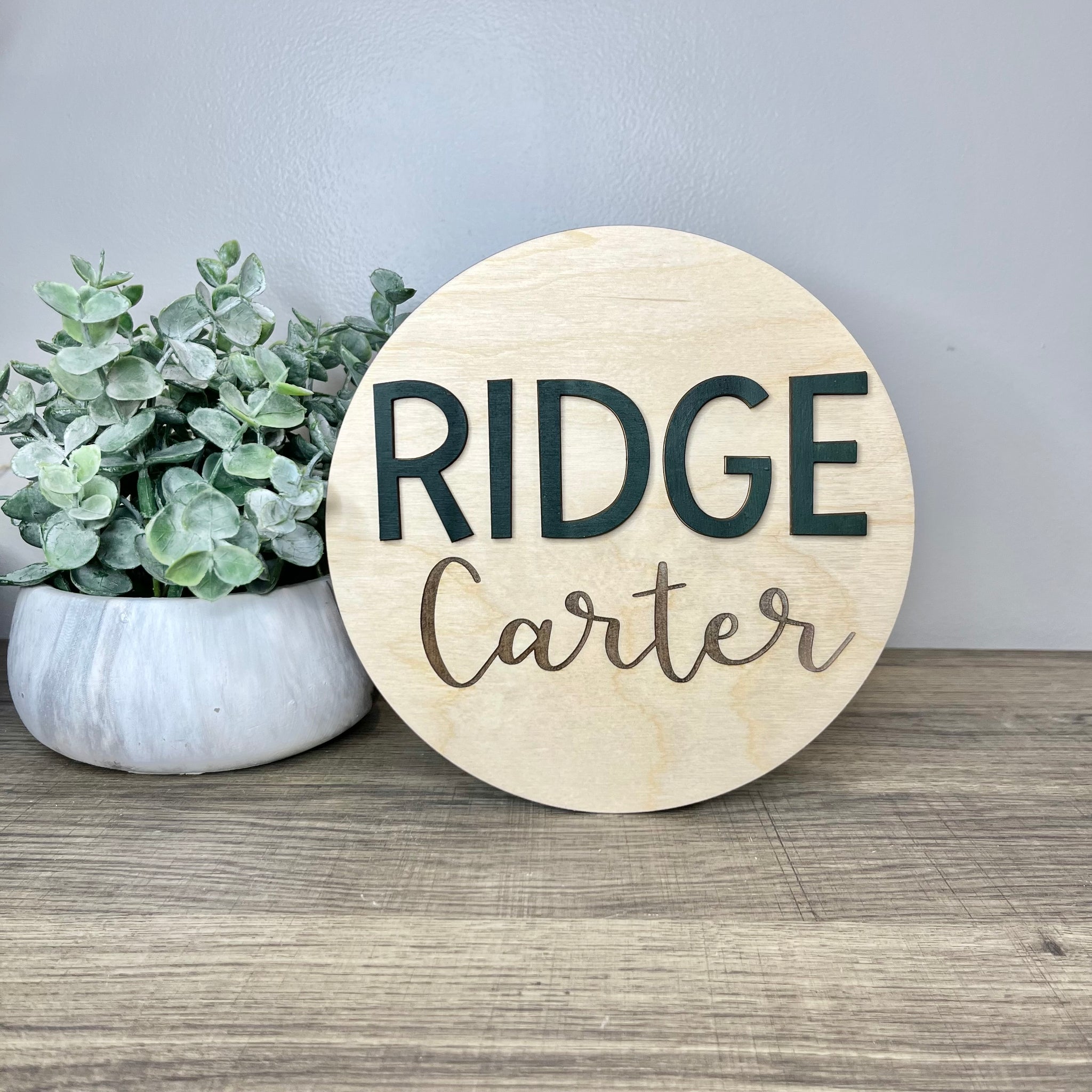 Baby Name Announcement Sign - Personalized