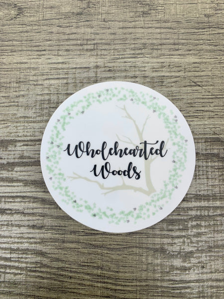 Wholehearted Woods Logo Sticker