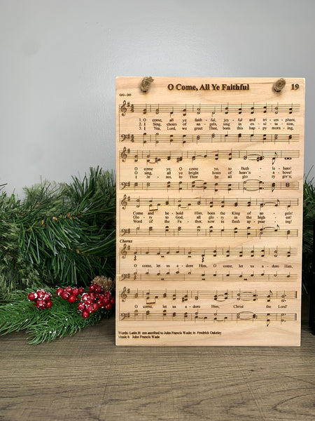 Engraved Hymnal Sign