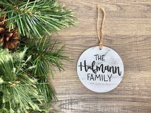 Ornament - Customizable Family Name