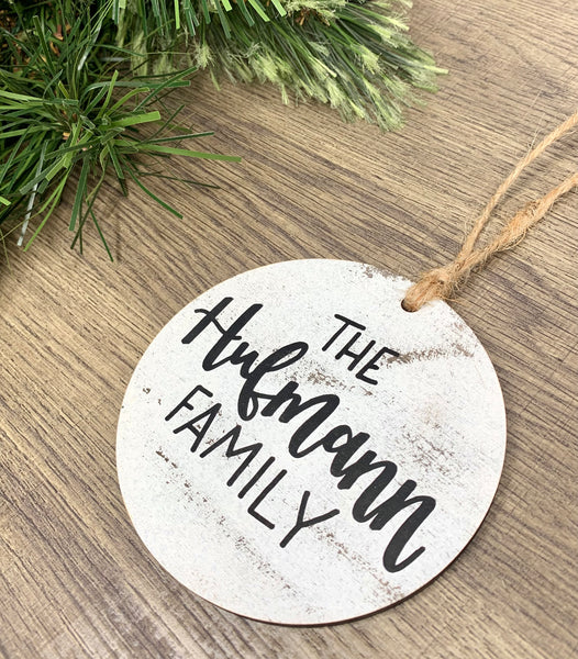 Ornament - Customizable Family Name