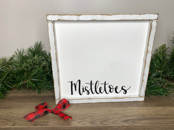 DIY Mistletoes Sign Children’s Feet