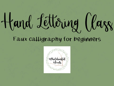 In-Person Hand Lettering Class - TBD!