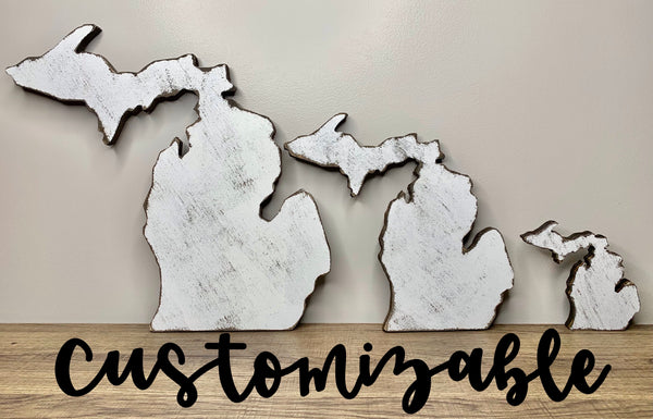 Customizable Michigan Cutouts